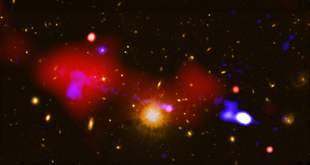 Black Hole or Newborn Stars