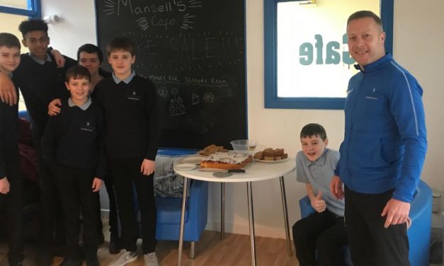 Pupils’ charity bake sale at care home coffee event