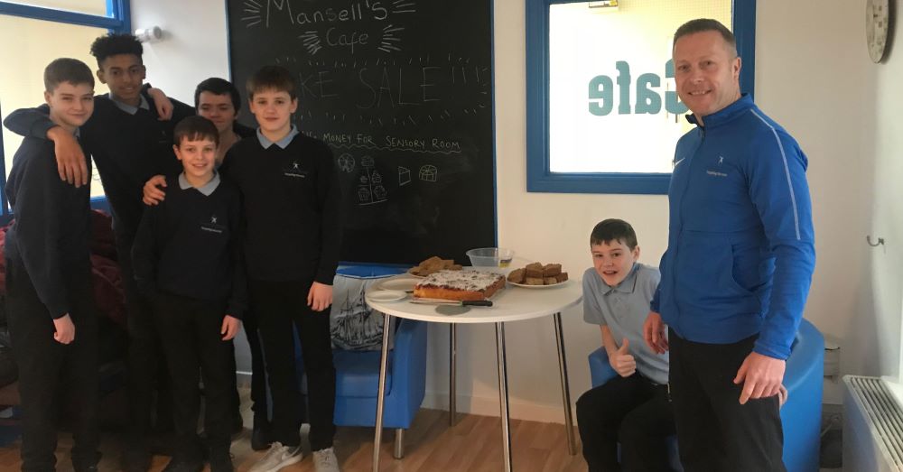 Pupils’ charity bake sale at care home coffee event