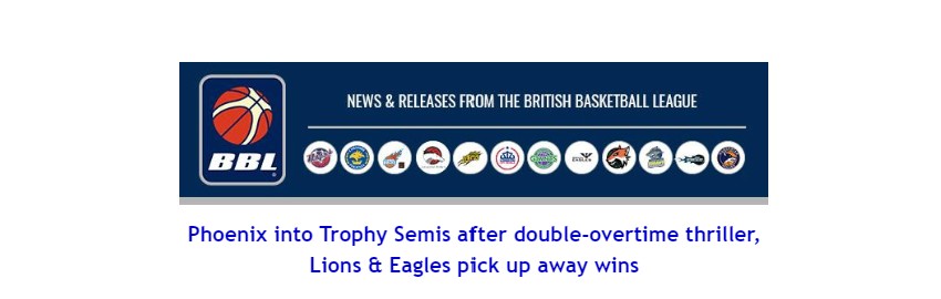 Phoenix into Trophy Semis after double-overtime thriller, Lions & Eagles pick up away wins