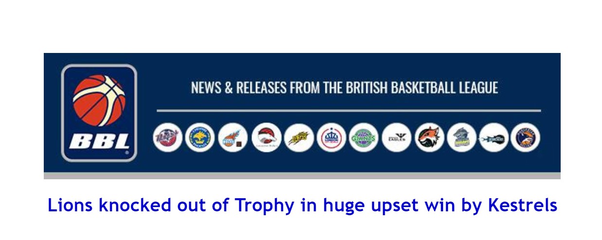 Lions knocked out of Trophy in huge upset win by Kestrels