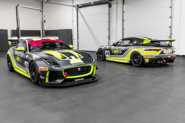 DOUBLE DELIGHT, A PAIR OF ASTON MARTIN VANTAGE RALLY GT CARS AND TWO INVICTUS GAMES JAGUAR F-TYPES