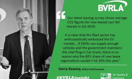 EV SURGE DRIVES FALL IN LEASE CAR CO2 EMISSIONS