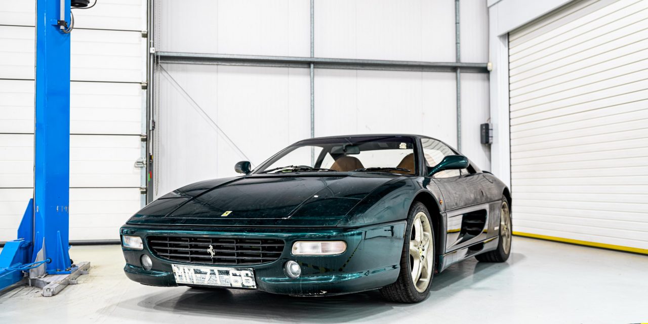 PREVIOUSLY NEGLECTED ‘BARNFIND’ FERRARI F355 RECOMMISSIONED AT H.R. OWEN FERRARI