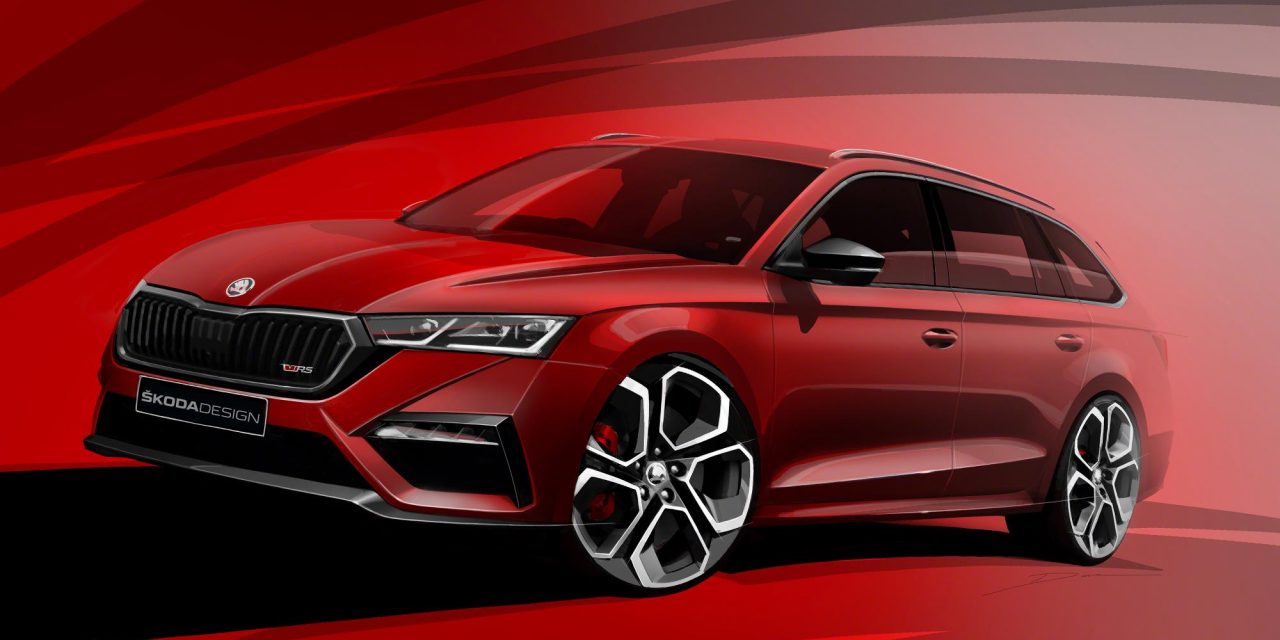 ŠKODA TEASES FIRST SKETCHES OF ALL-NEW OCTAVIA vRS iV