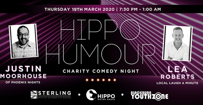 Hippo Motor Group hosts charity comedy night to raise vital funds for Blackburn Youth Zone