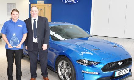 BRISTOL STREET MOTORS APPRENTICE TECHNICIAN PRESENTED WITH NATIONALLY RECOGNISED AWARD