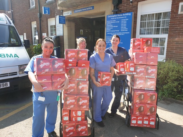 ARROWXL DELIVERS SURPLUS EASTER EGGS TO WIGAN HOSPITAL