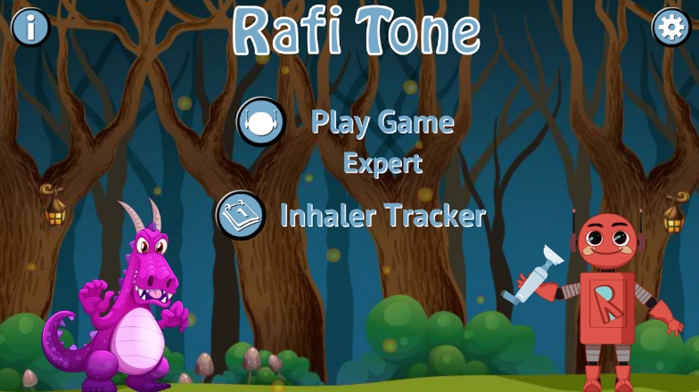 Clinically-proven gamification app teaches positive inhaler technique; crucial for managing asthma