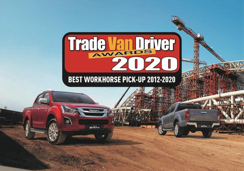 ISUZU D-MAX WINS BEST WORKHORSE PICK-UP AWARD FOR THE 8TH YEAR IN A ROW