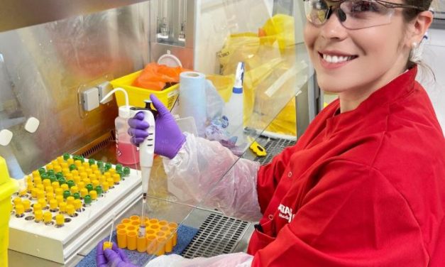 SOUTH MANCHESTER SCIENTIST ON THE FRONTLINE AT CORONAVIRUS MEGA-LAB