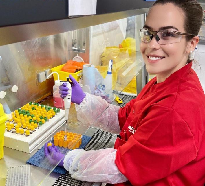 SOUTH MANCHESTER SCIENTIST ON THE FRONTLINE AT CORONAVIRUS MEGA-LAB