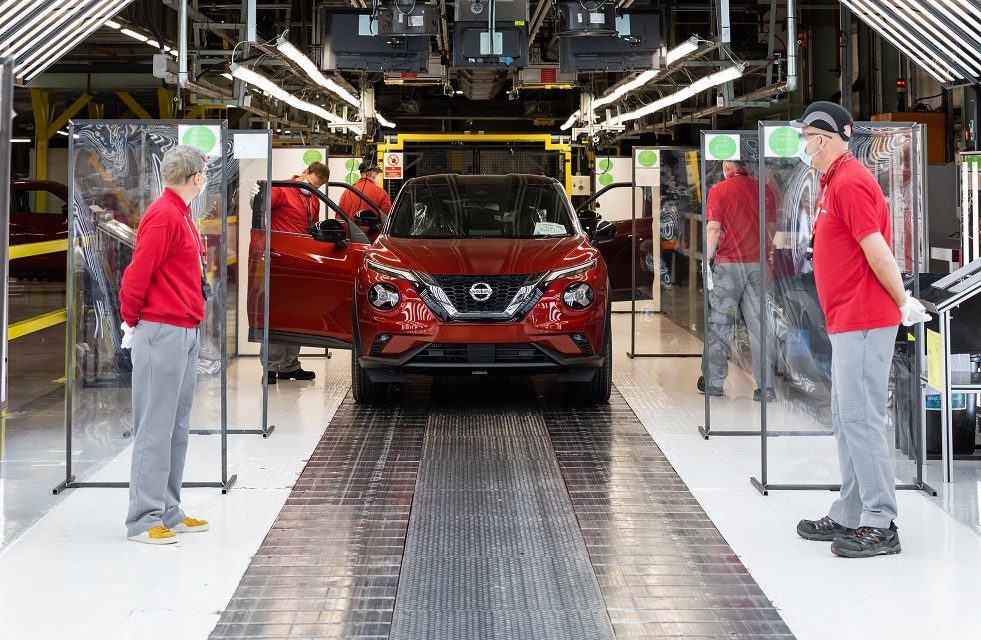 NISSAN SUNDERLAND RESTARTS VEHICLE PRODUCTION