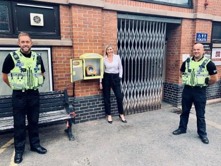 REDROW REPLACES STOLEN NANTWICH DEFIBRILLATOR