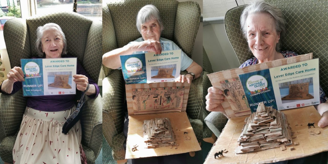 Residents’ paper pyramid a winner in archaeology competition
