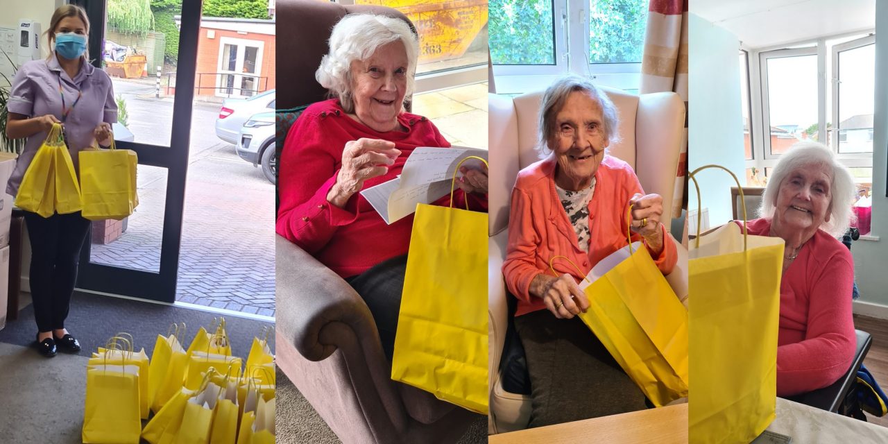 Pupils create goodie bags for care home residents