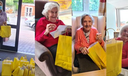 Pupils create goodie bags for care home residents