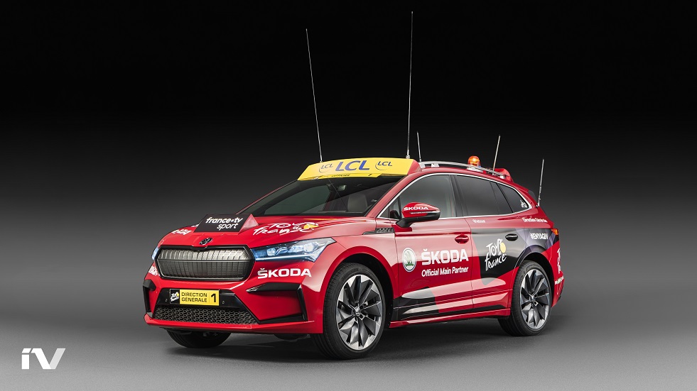 ŠKODA ENYAQ IV MAKES ITS DEBUT AS THE LEAD VEHICLE IN THE TOUR DE FRANCE