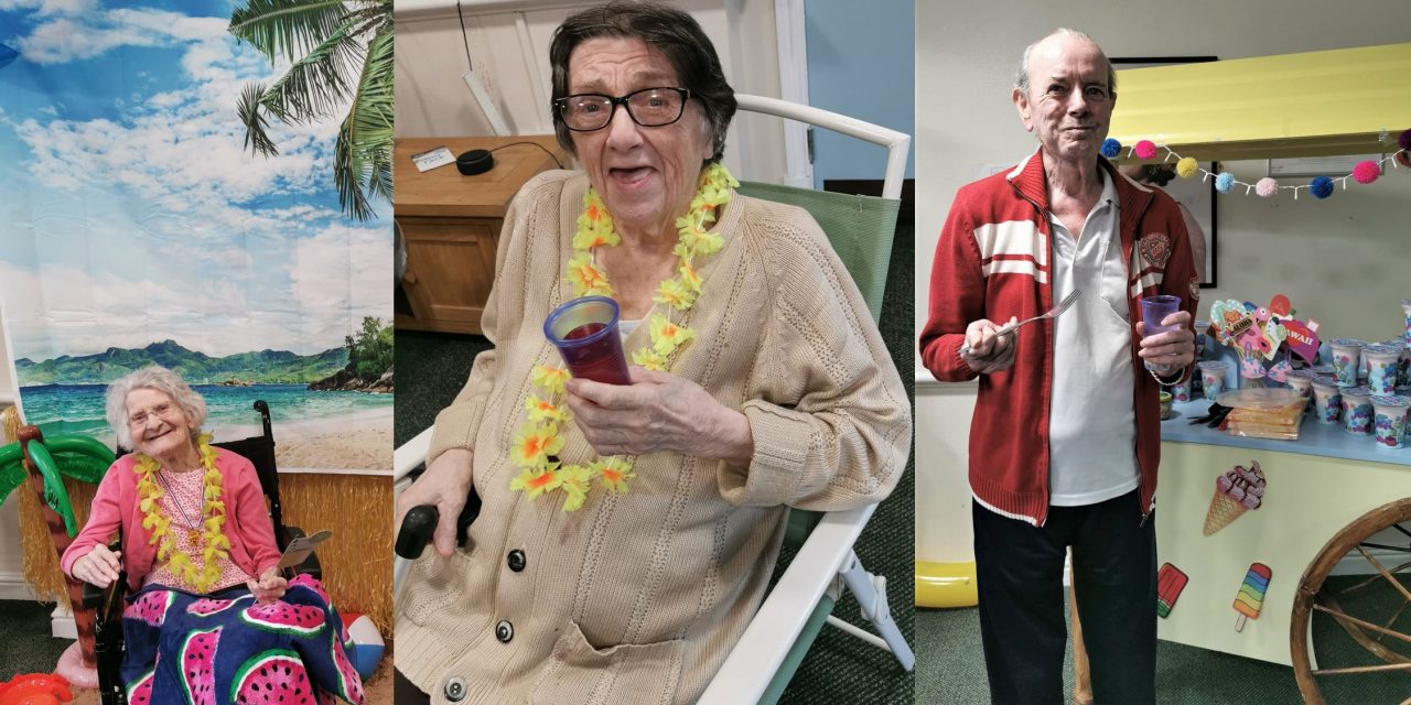 Beach party at Bolton care home