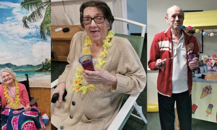 Beach party at Bolton care home