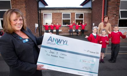 School makes a splash with wash basins thanks to Anwyl