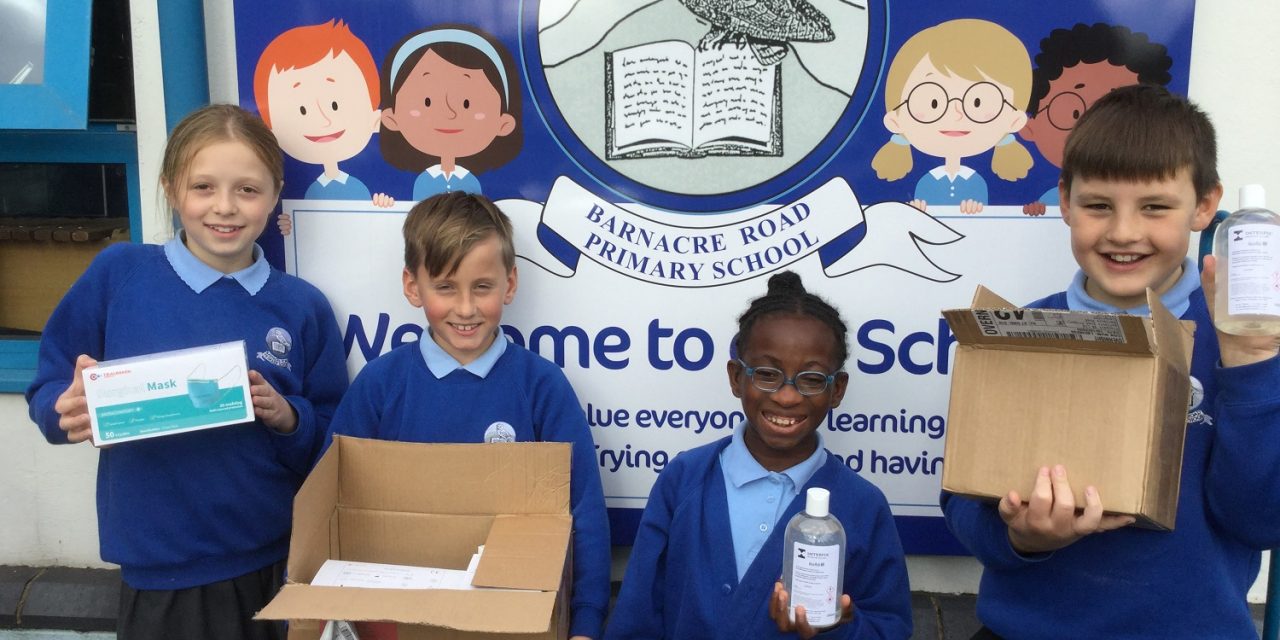 DEVELOPER SUPPORTS LONGRIDGE SCHOOL WITH HYGIENE ESSENTIALS
