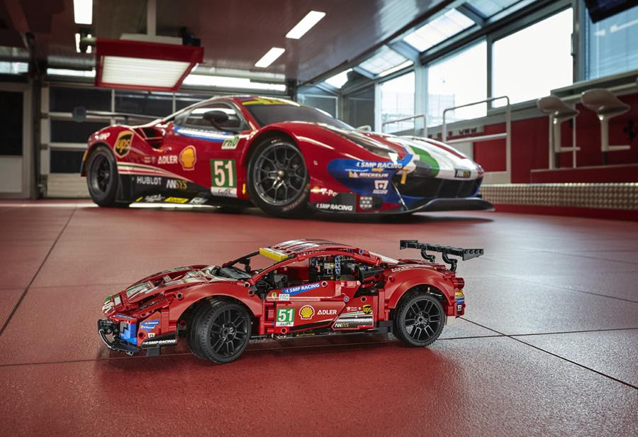ACCELERATE INTO THE ADRENALINE-FUELLED WORLD OF ENDURANCE RACING WITH THE LEGO® TECHNIC™ FERRARI 488 GTE AF CORSE #51