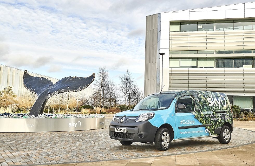 Renault Kangoo Z.E. enables Sky to tune into the benefits of 100 per cent electric commercial vehicles