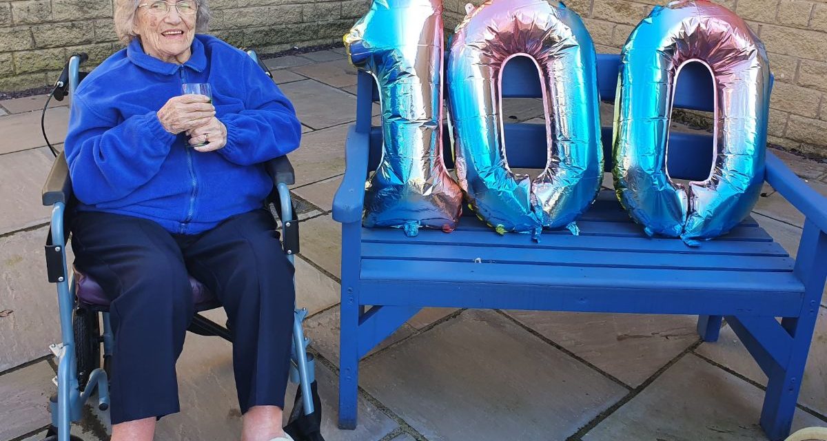 ACCRINGTON CARE HOME CENTENARIAN CELEBRATES MILESTONE BIRTHDAY