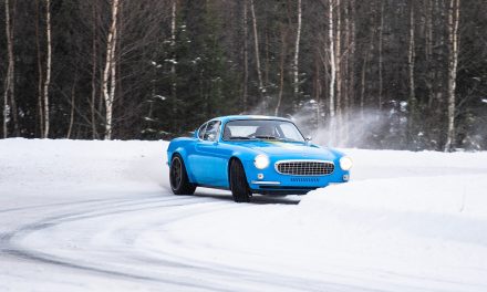 Back to basics with the Volvo P1800 Cyan in northern Sweden
