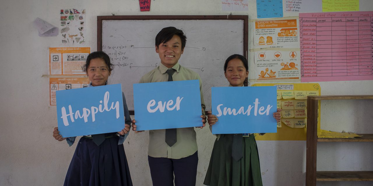 Amanda Redman helps launch Happily Ever Smarter to bring education to thousands more children in the most remote parts of the world