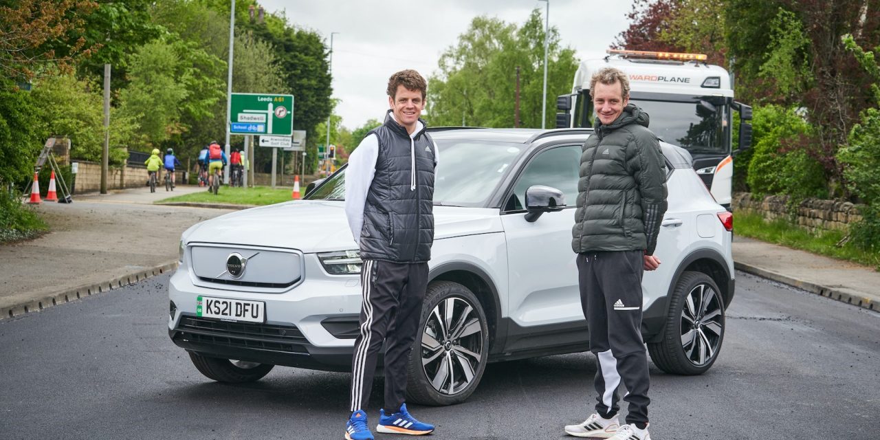 Volvo Car UK and the Brownlee brothers unveil the ‘Recycled Road’