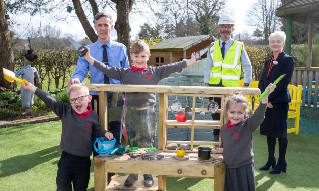 Bellway donates mud kitchen to Nether Alderley Primary School