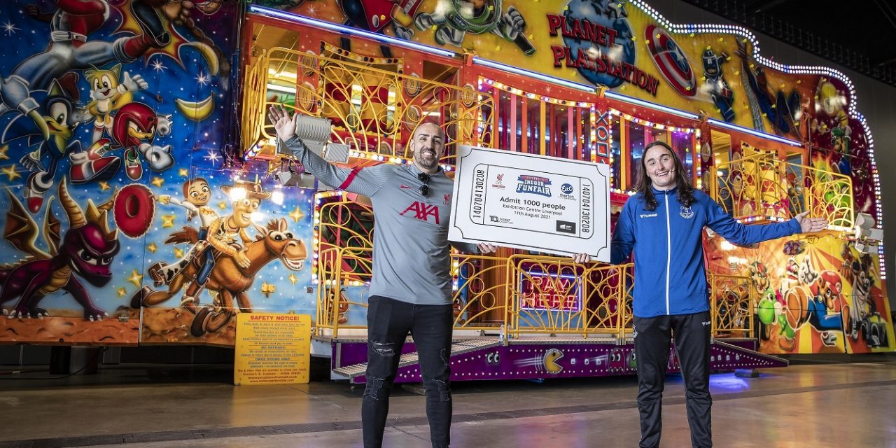 LFC star Jose Enrique welcomes Indoor Funfair charity ticket donation