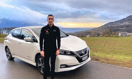 Nissan’s Formula E driver Sébastien Buemi welcomes electric mobility on and off the track with his Nissan LEAF