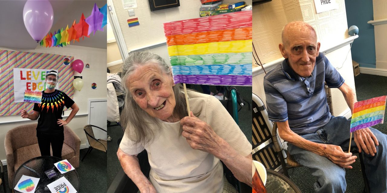 Bolton care home residents show support for Pride Month