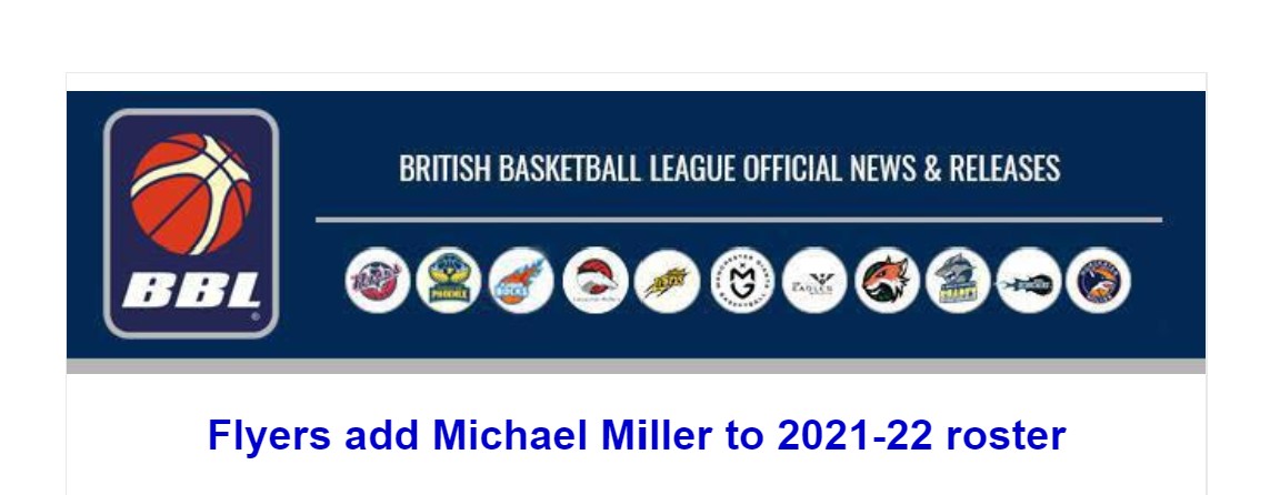 Flyers add Michael Miller to 2021-22 roster