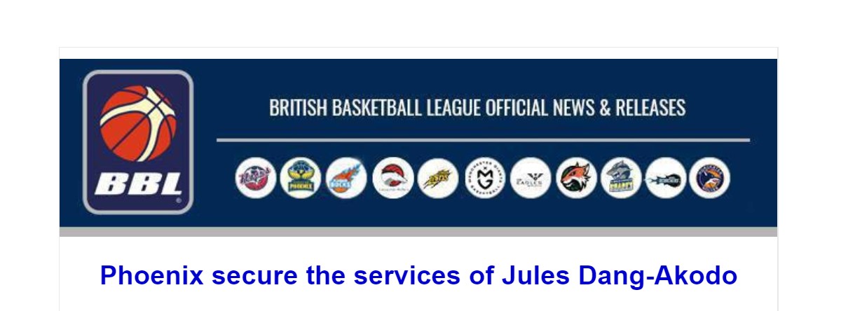 Phoenix secure the services of Jules Dang-Akodo