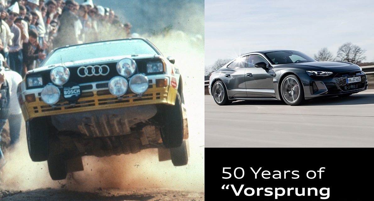 A Slogan with History: Audi marks 50 Years of Vorsprung durch Technik