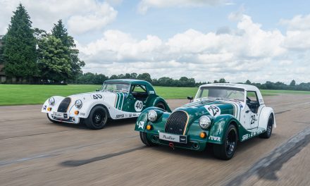 Morgan Plus Four race cars hit the track