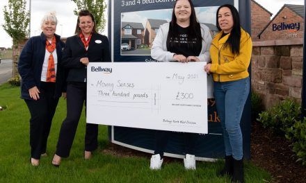 Bellway donates £300 to Moving Senses