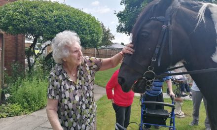 CARE HOME RESIDENTS GET A VISIT FROM THEIR ‘NEIGH-BOUR’
