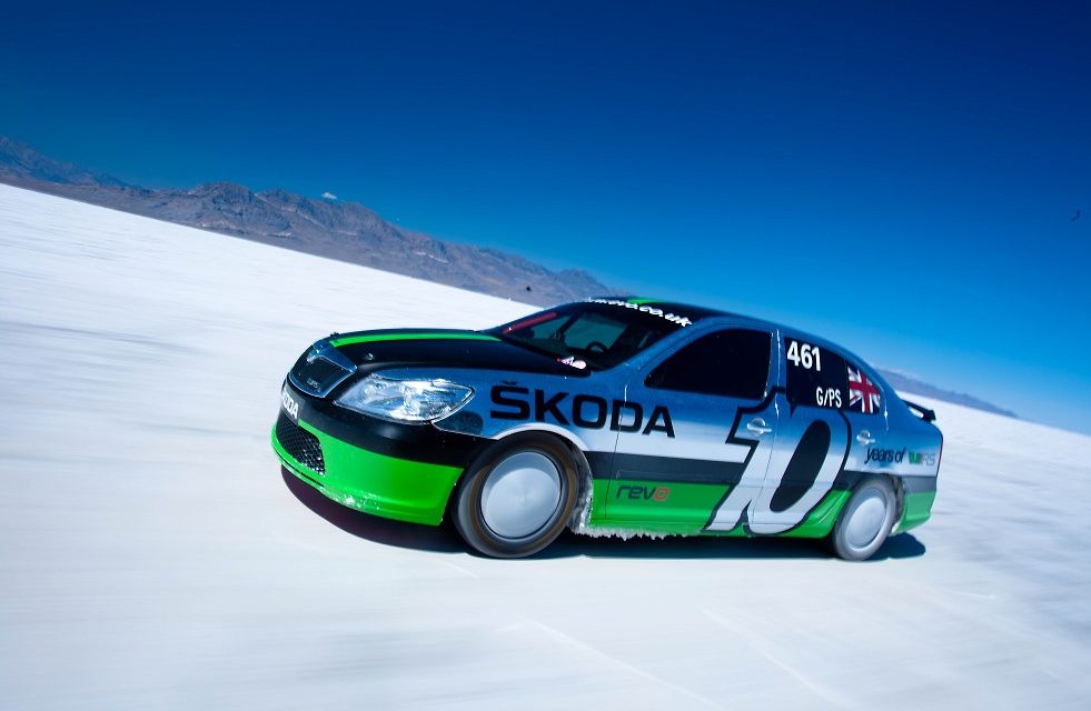 227.080mph: ŠKODA celebrates the 10th anniversary of its historic Land Speed Record run