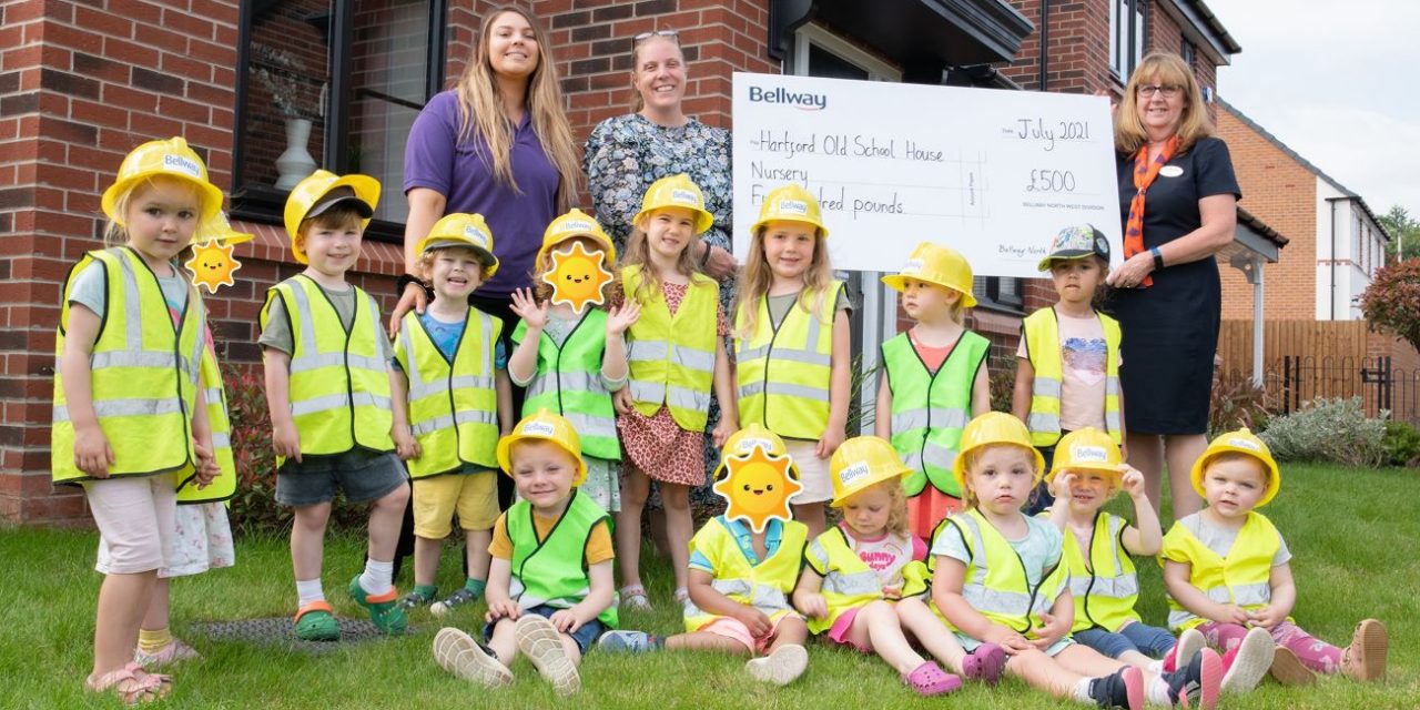 Bellway gifts cash to nursery following break in