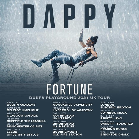 Dappy announces UK tour for Oct/Nov 2021 & releases new single