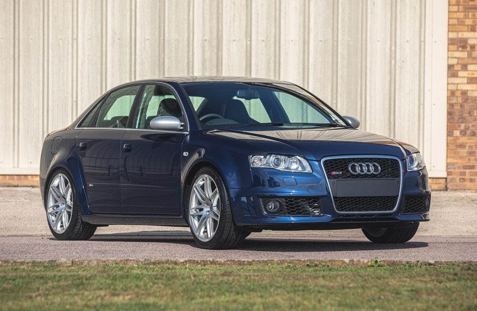 An incredible opportunity to acquire a 2007 Audi RS4 (B7) Saloon with just 217 miles at Silverstone Auctions final sale of the year