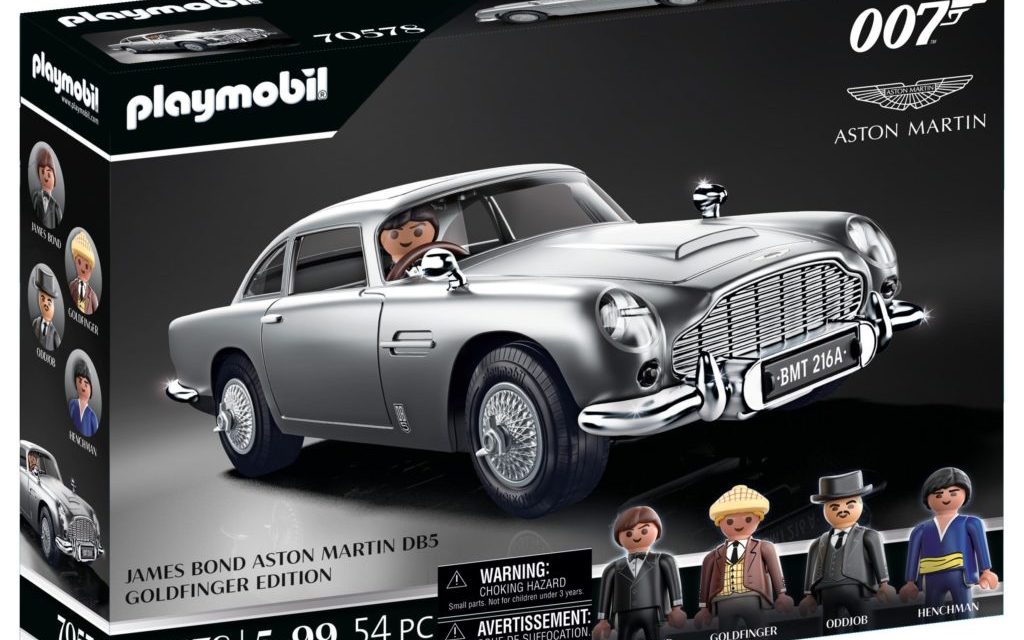 The James Bond Aston Martin DB5 – Goldfinger Edition from PLAYMOBIL is ready to serve on Her Majesty’s Secret Service