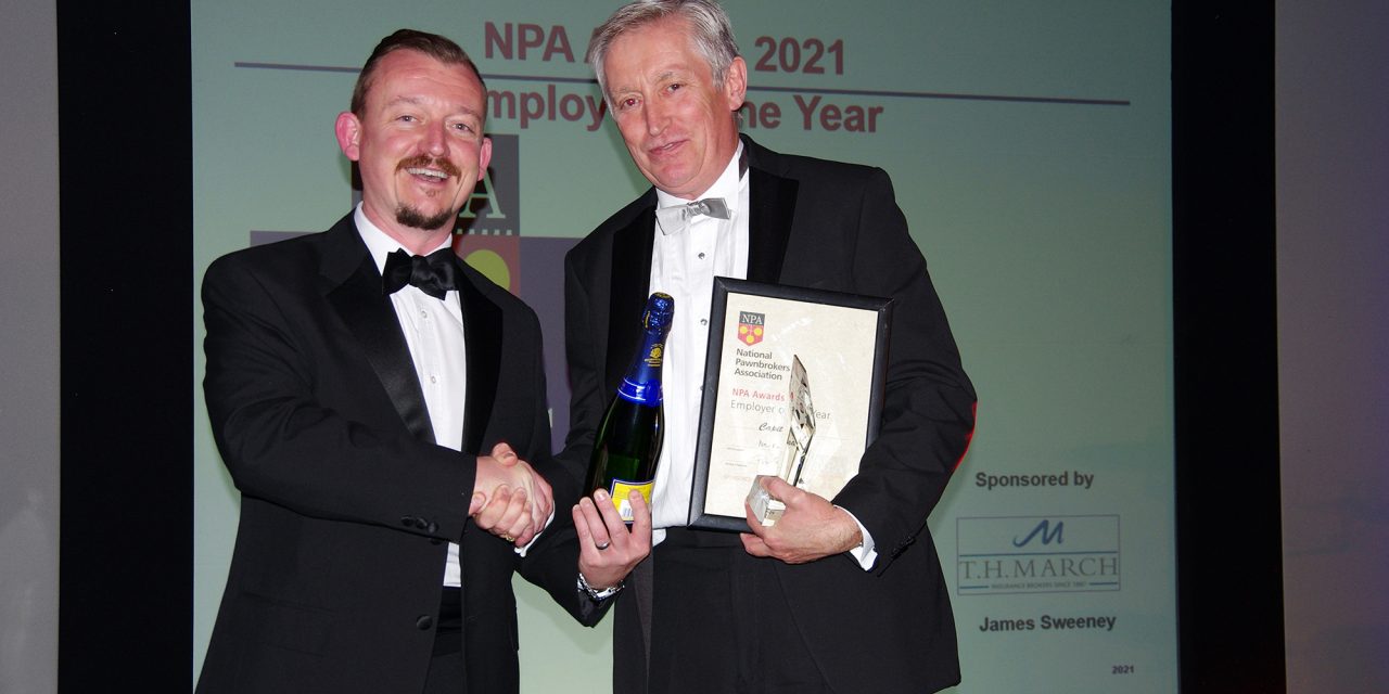 Lancashire employer is named Employer of the Year at National Pawnbrokers Association Awards