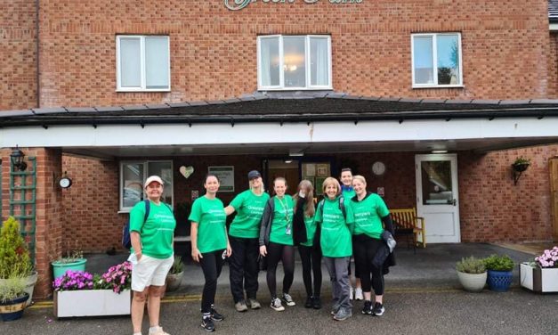 Dedicated care home staff raise over £4000 during sponsored walk