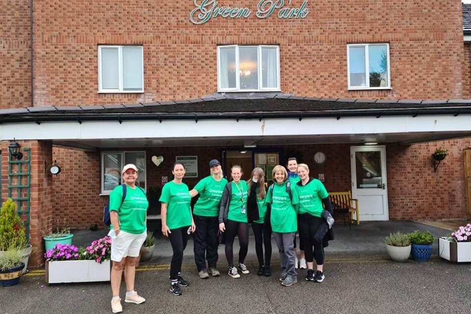 Dedicated care home staff raise over £4000 during sponsored walk